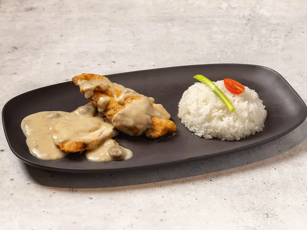 Escalope de volaille aux champignons