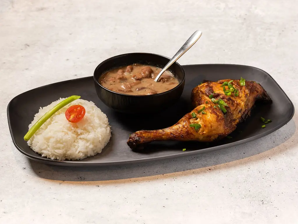 Cuisse de poulet rôti