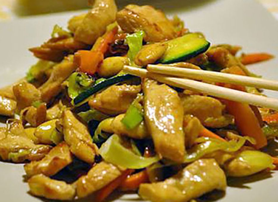 Saute de poulet aux légumes 