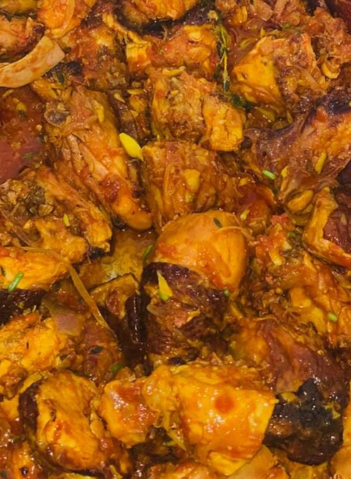 Carry de poulet fumé 