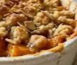Pêches Rôties et Crumble 